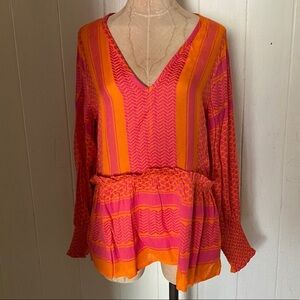 NEW CECILIE COPENHAGEN sz S Pink L/S Top Moory Shirt
